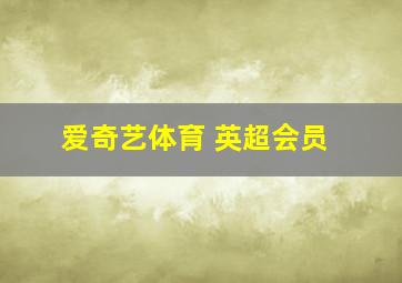 爱奇艺体育 英超会员